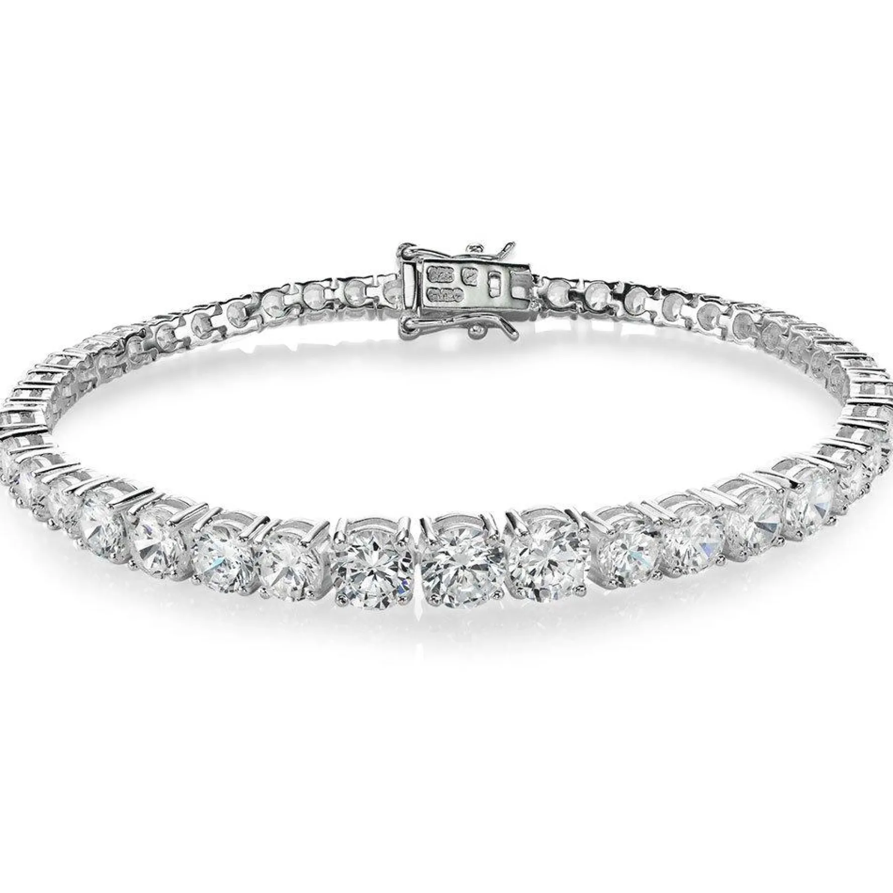Beaverbrooks Silver Cubic Zirconia Bracelet