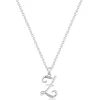 Beaverbrooks Silver Cubic Zirconia Initial Z Pendant