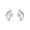 Beaverbrooks Silver Cubic Zirconia Stud Earrings