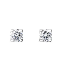 Beaverbrooks Silver Cubic Zirconia Stud Earrings
