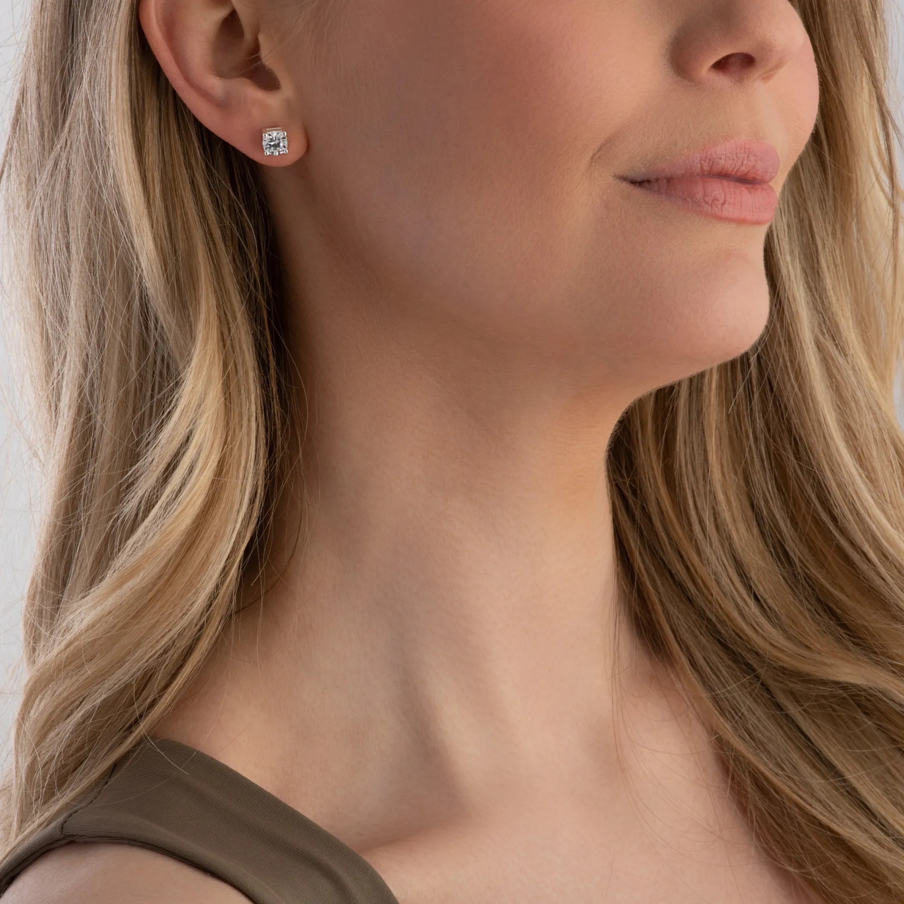 Beaverbrooks Silver Cubic Zirconia Stud Earrings