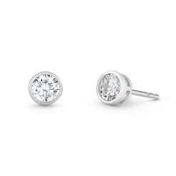 Beaverbrooks Silver Cubic Zirconia Stud Earrings