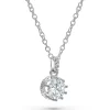Beaverbrooks Silver Cubic Zirconia Crown Pendant