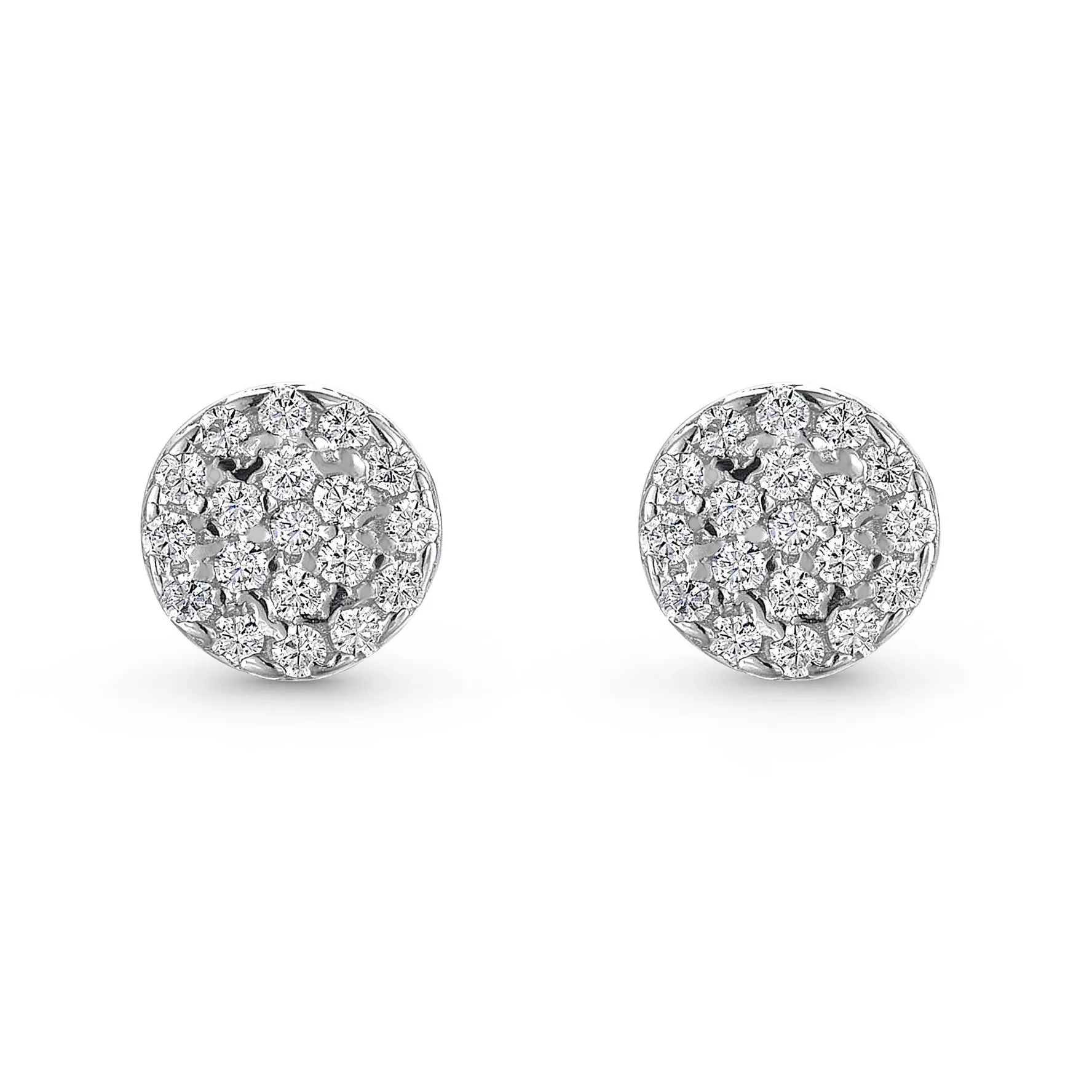 Beaverbrooks Silver Cubic Zirconia Stud Earrings