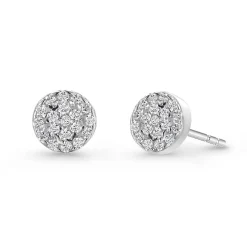 Beaverbrooks Silver Cubic Zirconia Stud Earrings