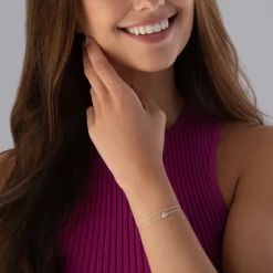 Beaverbrooks Silver Cubic Zirconia Bracelet