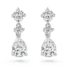 Beaverbrooks Silver Cubic Zirconia Drop Earrings