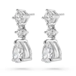 Beaverbrooks Silver Cubic Zirconia Drop Earrings
