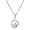 Beaverbrooks Silver Cubic Zirconia Pendant