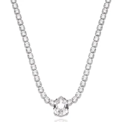 Beaverbrooks Silver Cubic Zirconia Collarette