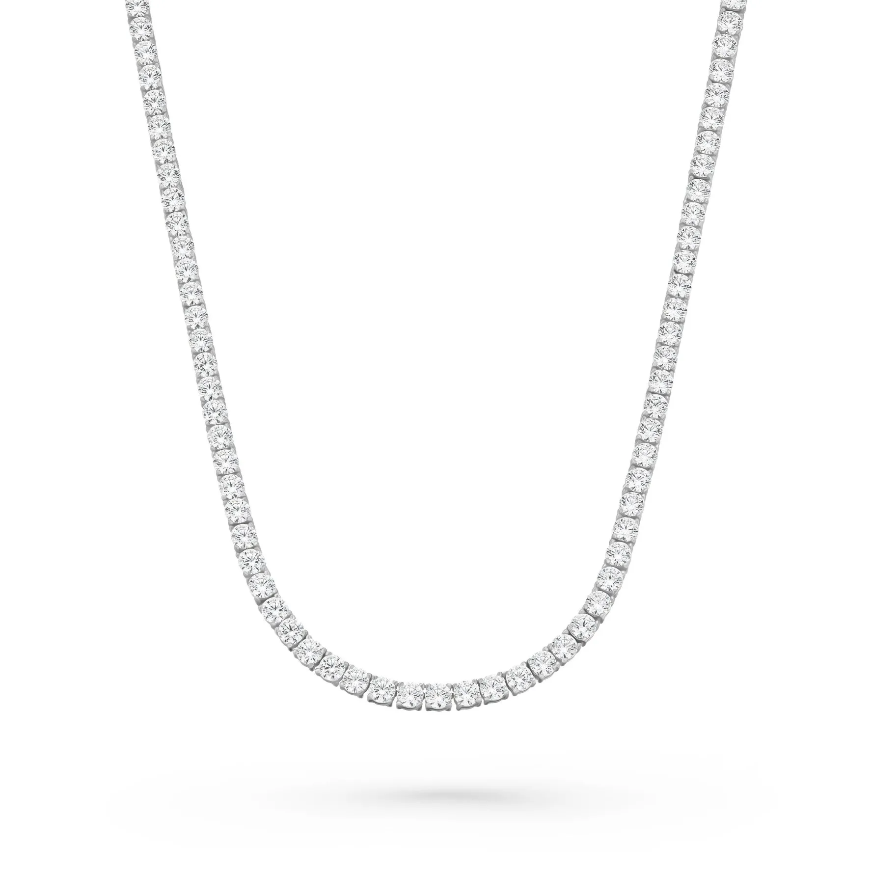 Beaverbrooks Silver Cubic Zirconia Tennis Necklace