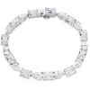 Beaverbrooks Silver Cubic Zirconia Tennis Bracelet