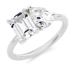 Beaverbrooks Silver Cubic Zirconia Ring