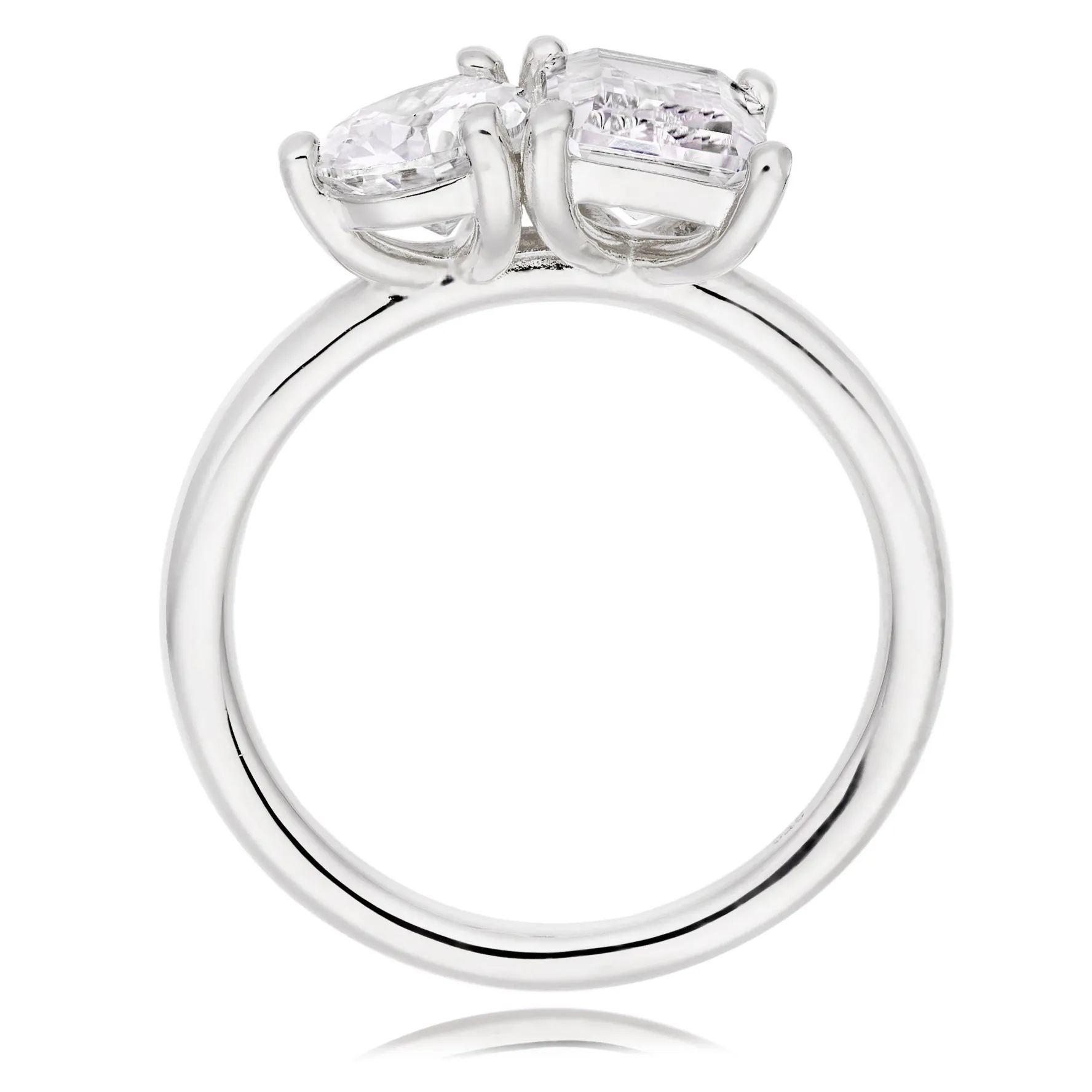 Beaverbrooks Silver Cubic Zirconia Ring
