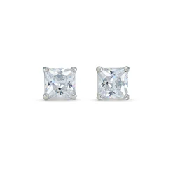 Beaverbrooks Silver Cubic Zirconia Stud Earrings