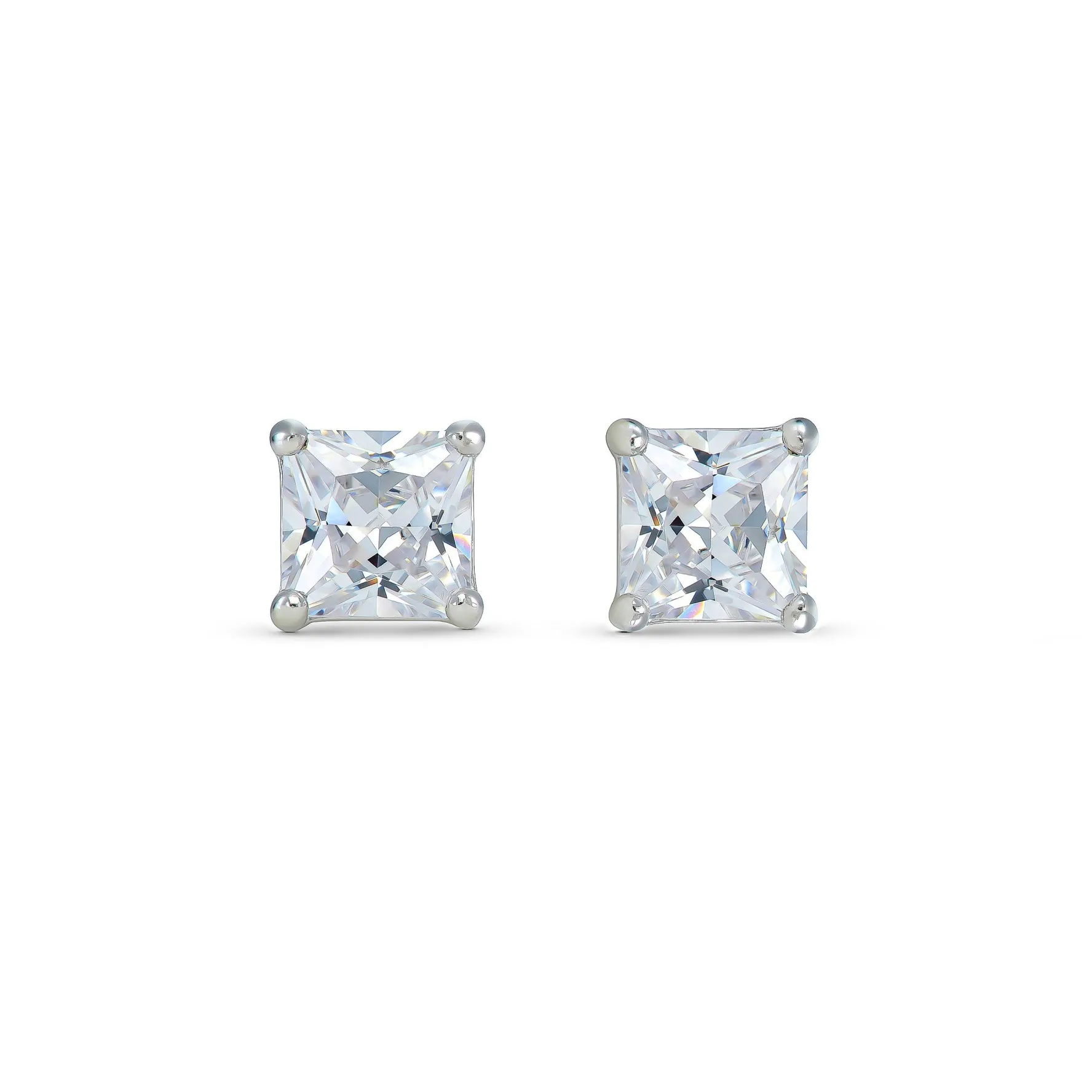 Beaverbrooks Silver Cubic Zirconia Stud Earrings