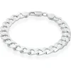 Beaverbrooks Silver Curb Men's Bracelet