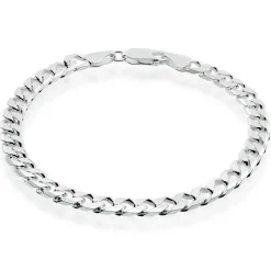 Beaverbrooks Silver Curb Men's Bracelet