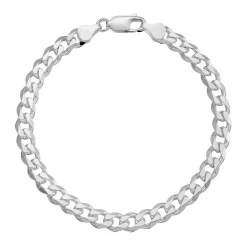Beaverbrooks Silver Curb Men's Bracelet