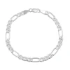 Beaverbrooks Silver Figaro Bracelet