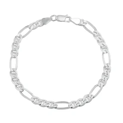 Beaverbrooks Silver Figaro Bracelet