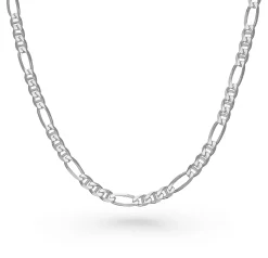 Beaverbrooks Silver Figaro Necklace