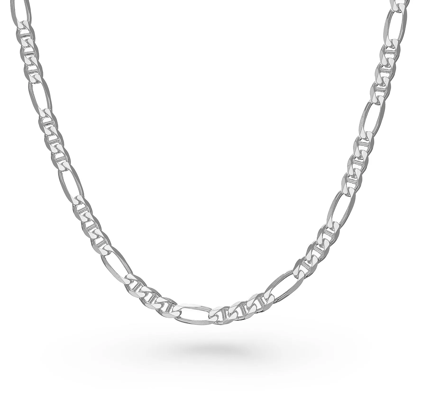 Beaverbrooks Silver Figaro Necklace