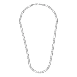 Beaverbrooks Silver Figaro Necklace