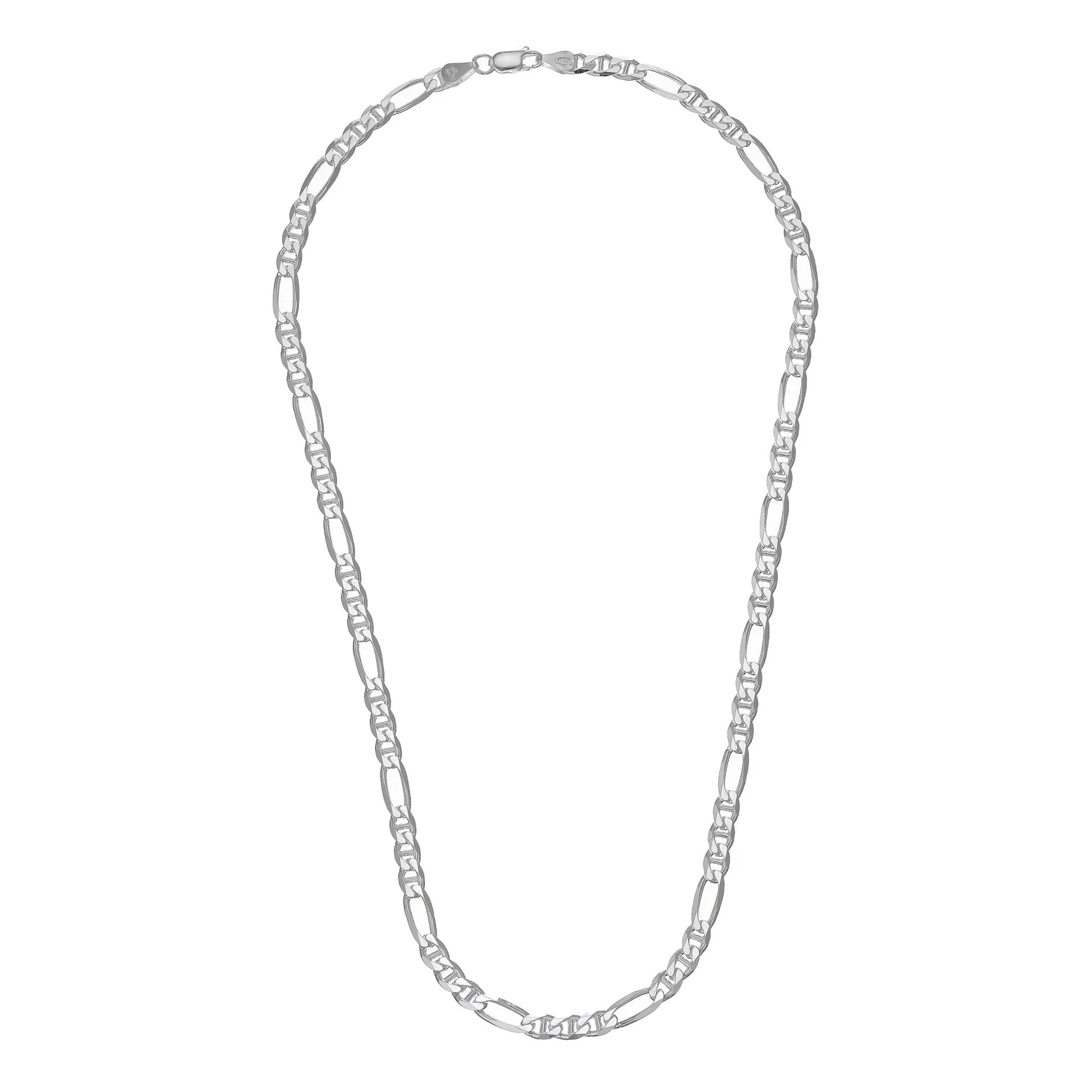 Beaverbrooks Silver Figaro Necklace