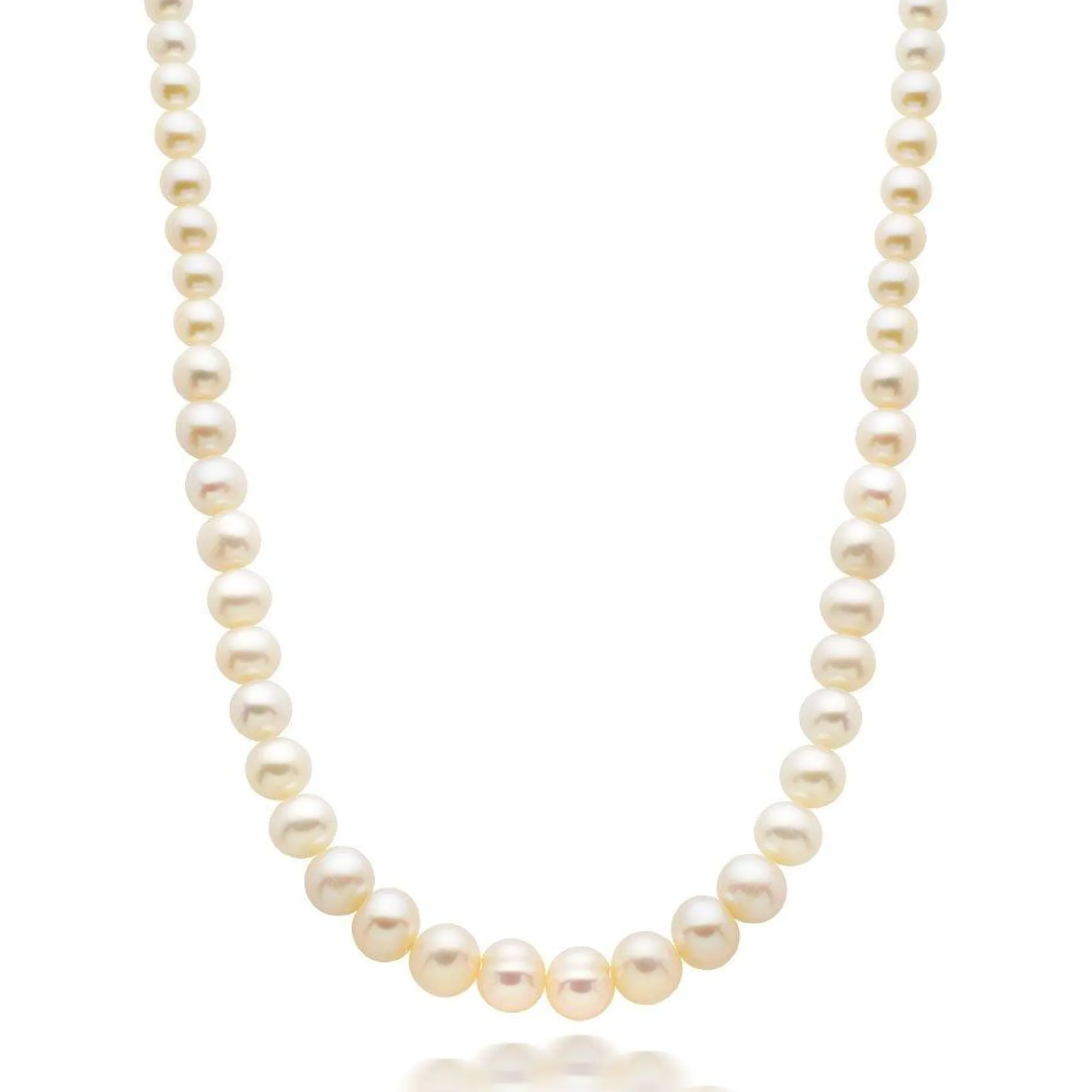Beaverbrooks Silver Freshwater Cultured Pearl Necklace
