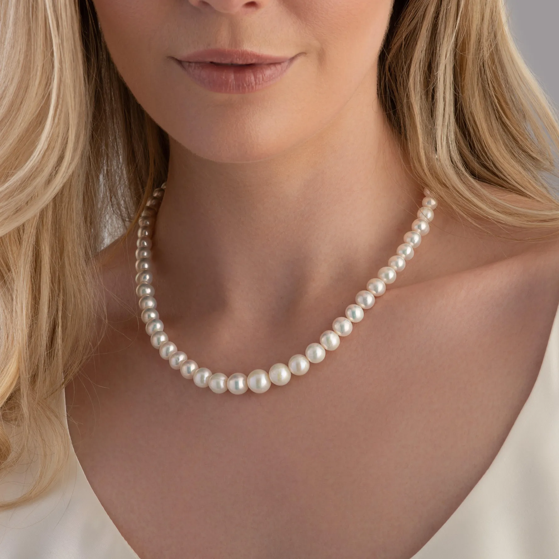Beaverbrooks Silver Freshwater Cultured Pearl Necklace