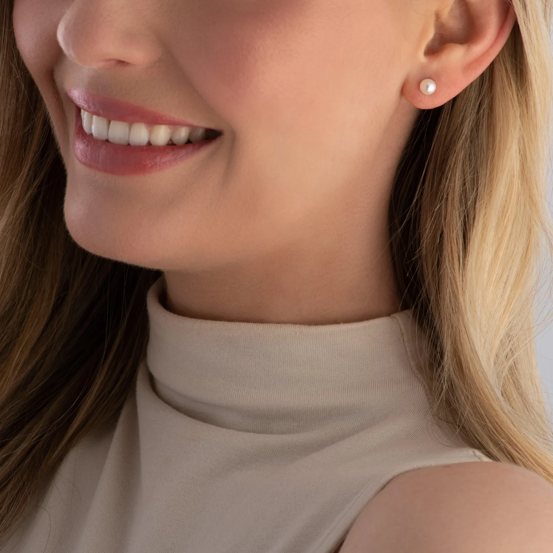 Beaverbrooks Silver Freshwater Cultured Pearl Earrings
