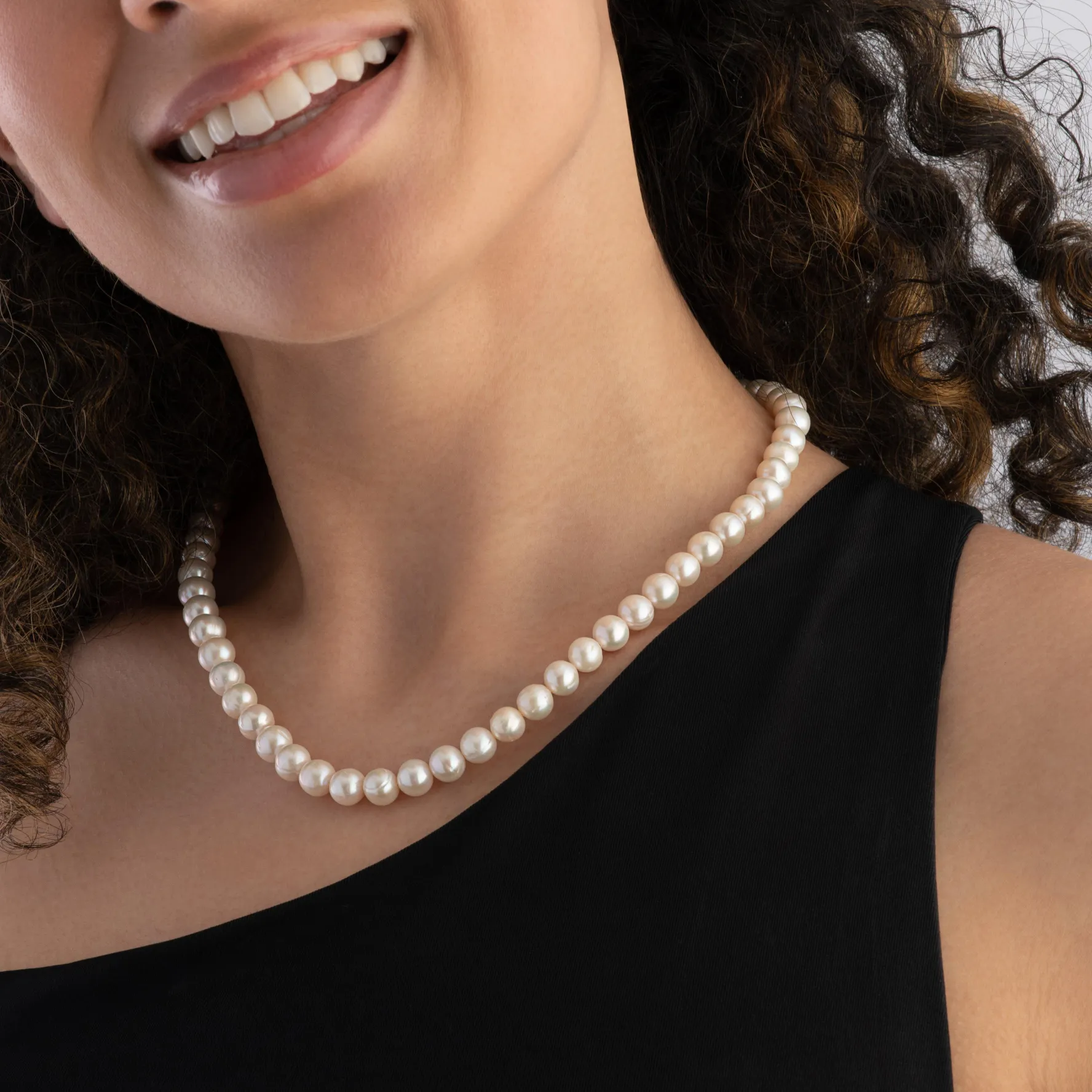 Beaverbrooks Silver Freshwater Cultured Pearl Necklace