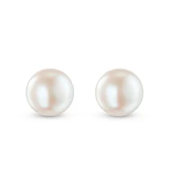 Beaverbrooks Silver Freshwater Cultured Pearl Earrings