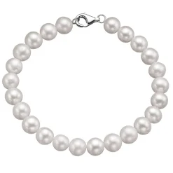 Beaverbrooks Silver Freshwater Cultured Pearl Bracelet
