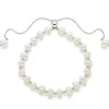 Beaverbrooks Silver Freshwater Cultured Pearl Adjustable Bracelet