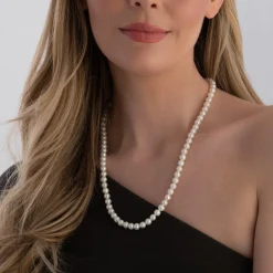 Beaverbrooks Silver Freshwater Cultured Pearl Necklace