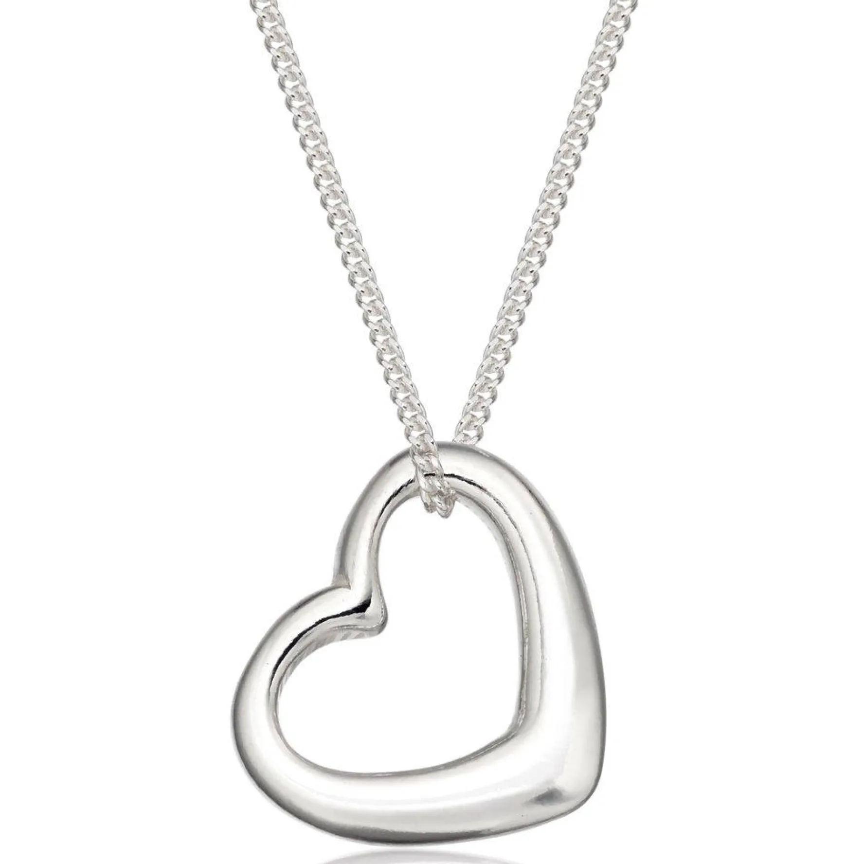 Beaverbrooks Silver Heart Pendant