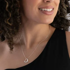 Beaverbrooks Silver Heart Pendant