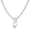 Beaverbrooks Silver Heart Necklace 43cm