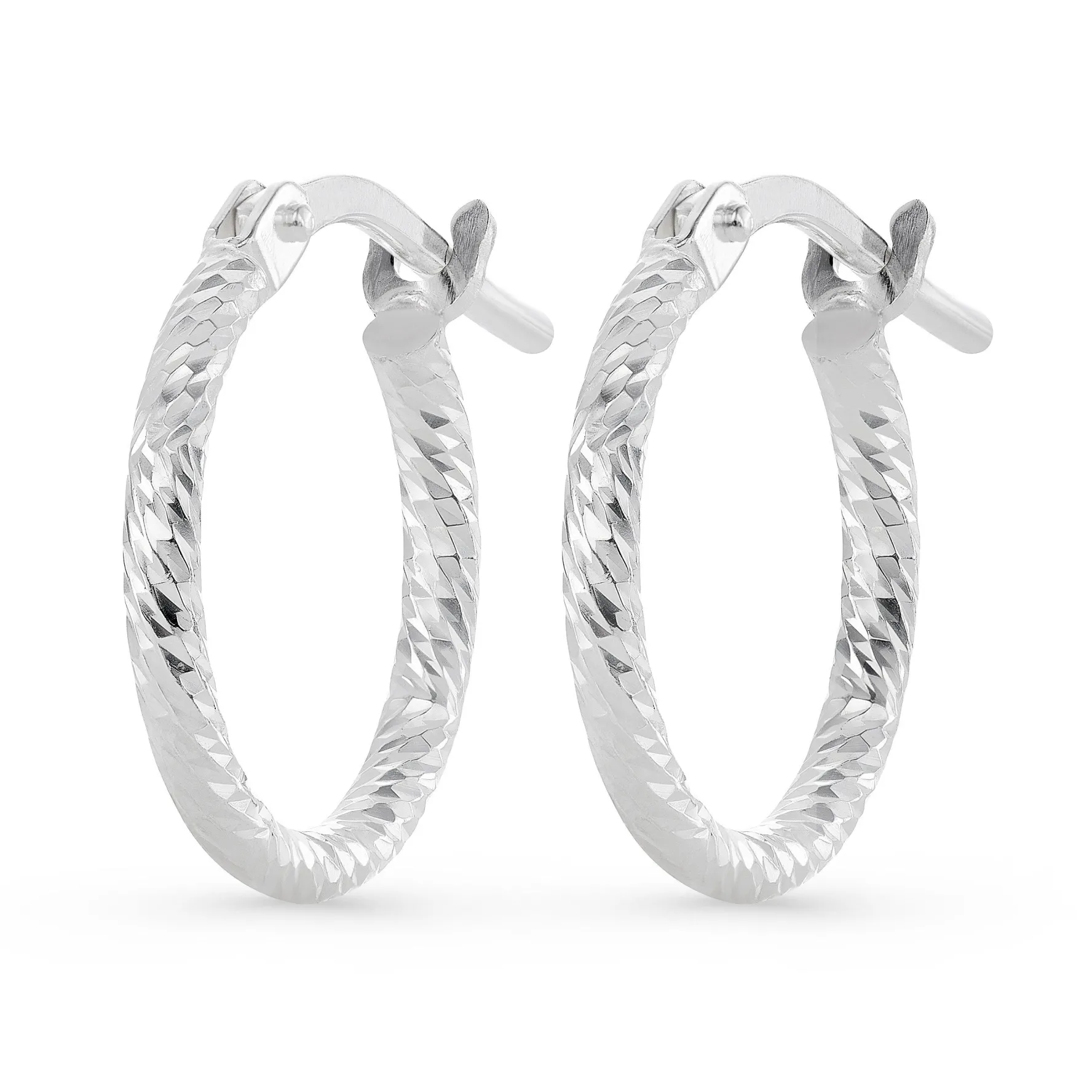 Beaverbrooks Silver Hoop Earrings