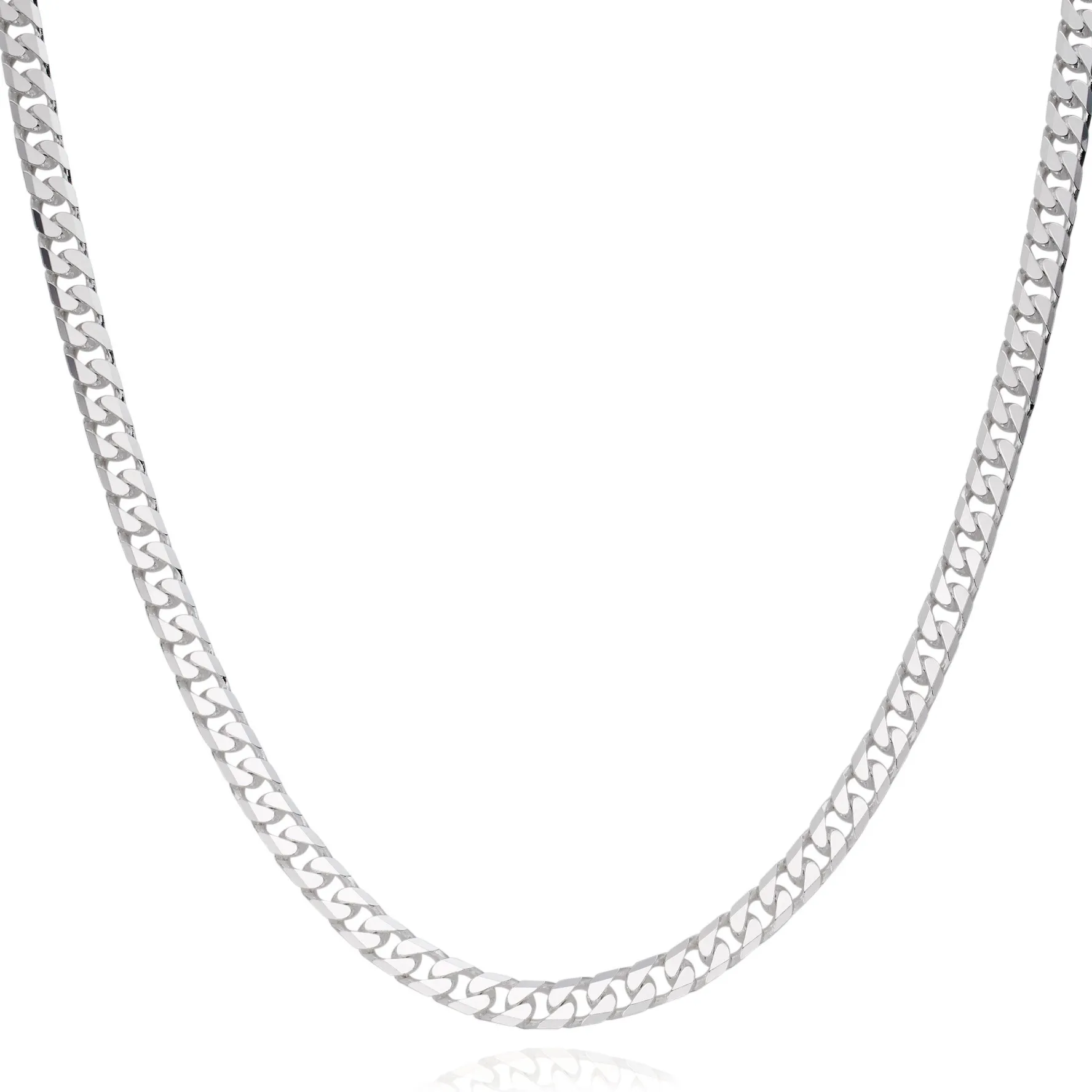 Beaverbrooks Silver Men’s Curb Necklace
