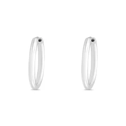 Beaverbrooks Silver 25mm Hoop Earrings