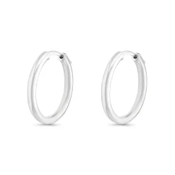 Beaverbrooks Silver 25mm Hoop Earrings