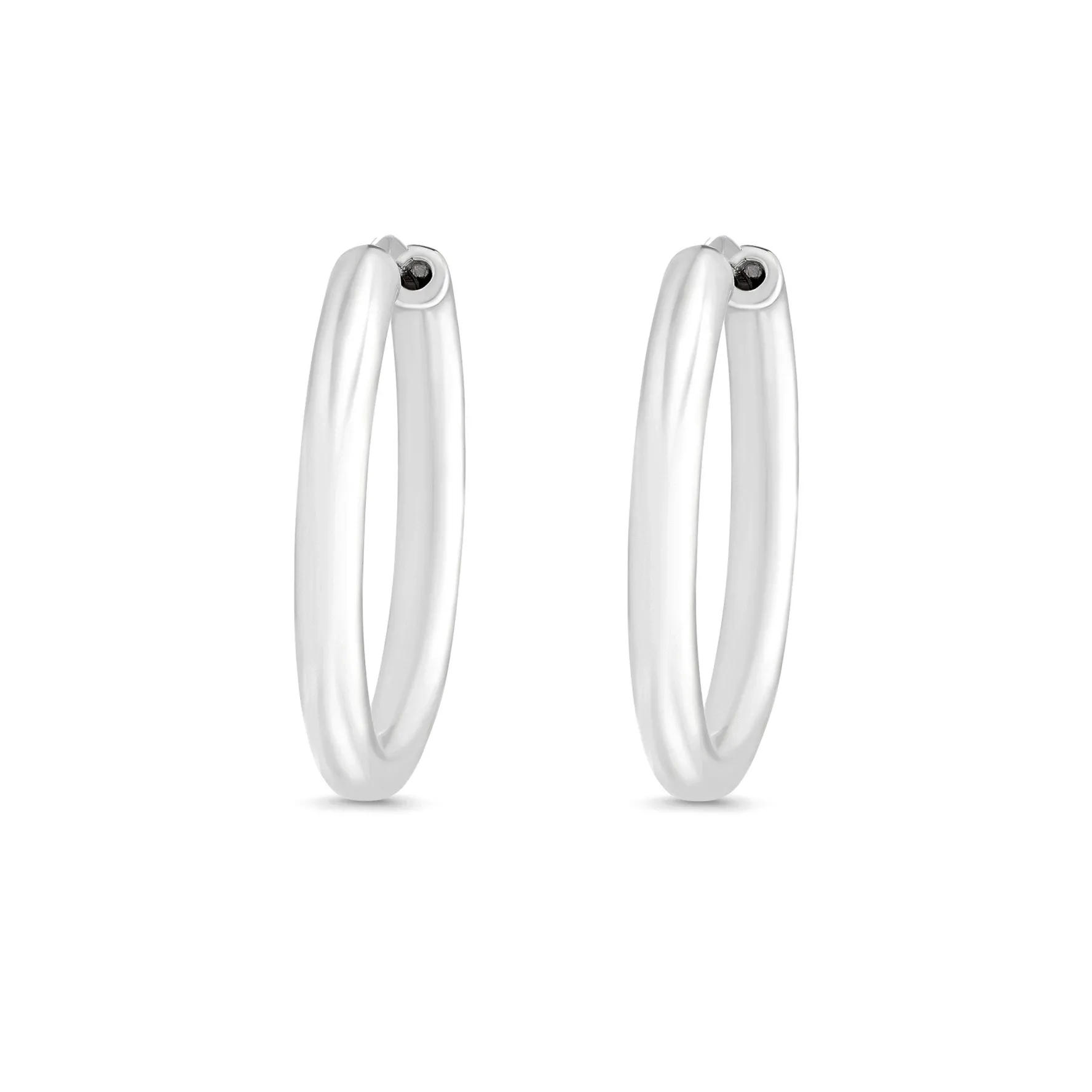 Beaverbrooks Silver 32mm Hoop Earrings
