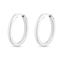 Beaverbrooks Silver 32mm Hoop Earrings