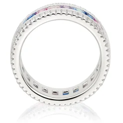 Beaverbrooks Silver Multi Coloured Cubic Zirconia Ring