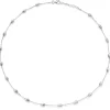 Beaverbrooks Silver Pebble Necklace