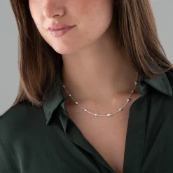 Beaverbrooks Silver Pebble Necklace