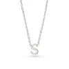 Beaverbrooks Silver Petite Initial S Necklace